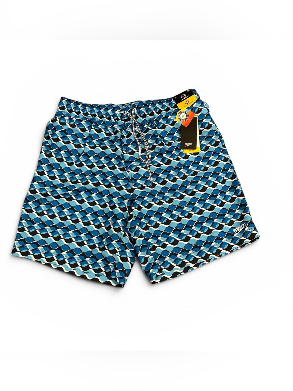Speedo Men's Geometric Blue Swim Shorts L